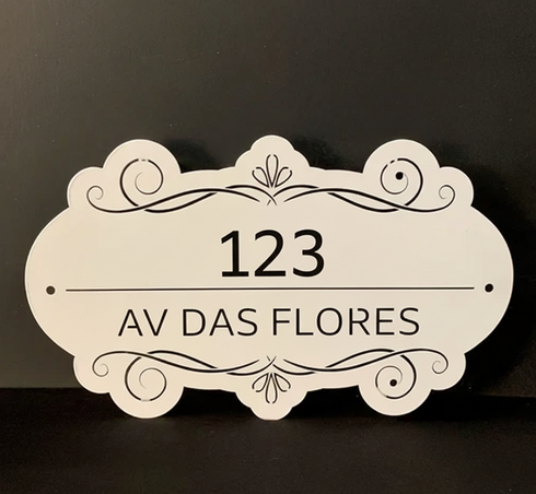 Placa Numérica - Barroco Imperial