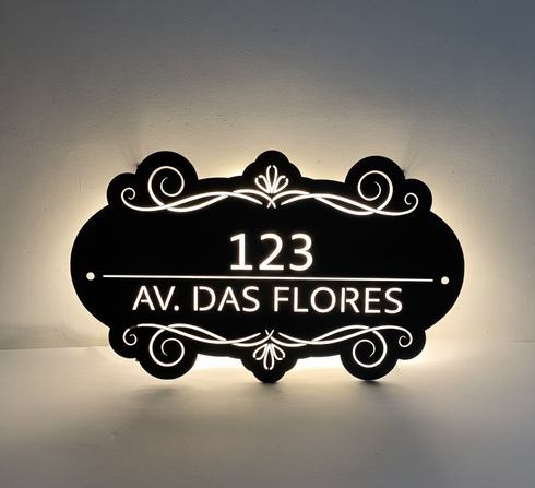 Placa Numérica - Barroco Imperial