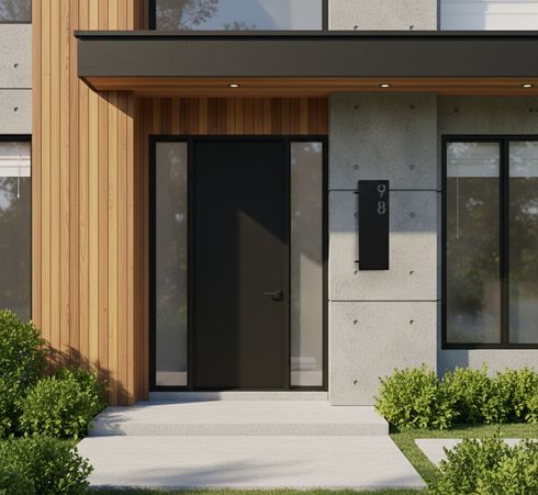 Placa Numérica - Ângulo Contemporânea