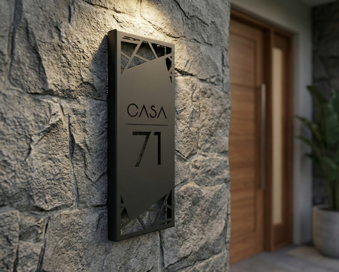 Placa Numérica - Fendas