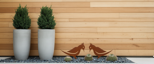 Escultura Jardim - Pássaros Orgânica