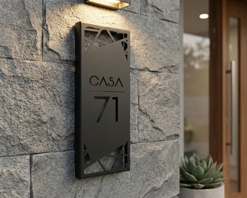 Placa Numérica - Fendas