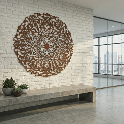 Escultura Parede - Mandala Arabis Ornamental