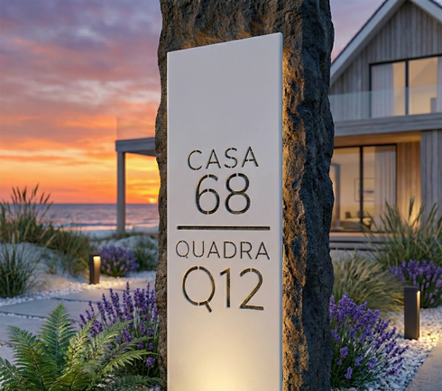 Placa Numérica - Insígnia Residencial