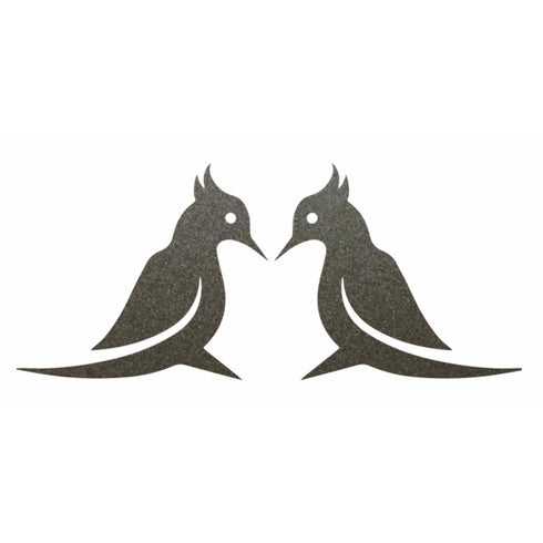 escultura de jardim pássaros decoração externa