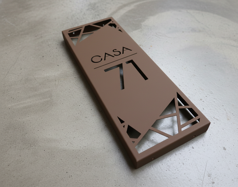 Placa Numérica - Fendas